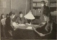 An illustration from The woman's book, dealing practically with the modern conditions of home-life, self-support, education, opportunties, and every-day problems (1894)