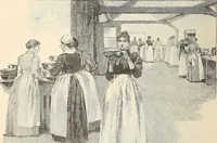 An illustration from The woman's book, dealing practically with the modern conditions of home-life, self-support, education, opportunties, and every-day problems (1894)