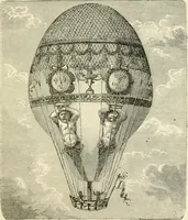 An illustration from Wonderful ballon ascents : or, The conquest of the skies. A history of balloons and balloon voyages (1870)