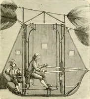An illustration from Wonderful ballon ascents : or, The conquest of the skies. A history of balloons and balloon voyages (1870)