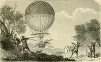 An illustration from Wonderful ballon ascents : or, The conquest of the skies. A history of balloons and balloon voyages (1870)