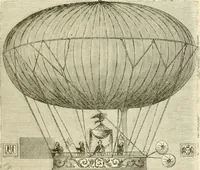 An illustration from Wonderful ballon ascents : or, The conquest of the skies. A history of balloons and balloon voyages (1870)