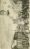An illustration from Wonderful ballon ascents : or, The conquest of the skies. A history of balloons and balloon voyages (1870)
