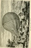 An illustration from Wonderful ballon ascents : or, The conquest of the skies. A history of balloons and balloon voyages (1870)