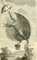 An illustration from Wonderful ballon ascents : or, The conquest of the skies. A history of balloons and balloon voyages (1870)