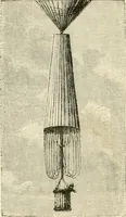 An illustration from Wonderful ballon ascents : or, The conquest of the skies. A history of balloons and balloon voyages (1870)