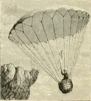 An illustration from Wonderful ballon ascents : or, The conquest of the skies. A history of balloons and balloon voyages (1870)