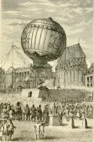 An illustration from Wonderful ballon ascents : or, The conquest of the skies. A history of balloons and balloon voyages (1870)