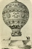 An illustration from Wonderful ballon ascents : or, The conquest of the skies. A history of balloons and balloon voyages (1870)