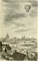 An illustration from Wonderful ballon ascents : or, The conquest of the skies. A history of balloons and balloon voyages (1870)
