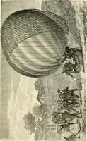 An illustration from Wonderful ballon ascents : or, The conquest of the skies. A history of balloons and balloon voyages (1870)