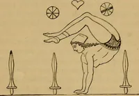An illustration from Wonders of bodily strength and skill, in all ages and countries (1885)