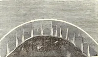 An illustration from The wonders of the heavens, being a popular view of astronomy, including a full illustration of the mechanism of the heavens; embracing the sun, moon, and stars, with descriptions of the planets, comets, fixed stars, double stars, the constellations, the galaxy, or milky-way, the zodiacal light, aurora borealis, or norhtern lights, meteors, clouds, falling stars, aërolites, &c (1837)