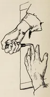 An illustration from Wood-block printing : a description of the craft of woodcutting & colourprinting based on the Japanese practice (1916)