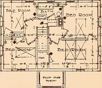 An illustration from Woodbourne : a description of single and semi-detached houses offered at this attractive site by the Boston Dwelling House Company (1913)