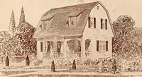 An illustration from Woodbourne : a description of single and semi-detached houses offered at this attractive site by the Boston Dwelling House Company (1913)