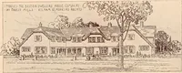 An illustration from Woodbourne : a description of single and semi-detached houses offered at this attractive site by the Boston Dwelling House Company (1913)