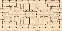 An illustration from Woodbourne : a description of single and semi-detached houses offered at this attractive site by the Boston Dwelling House Company (1913)