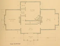 Picture 9 of 16 from Woodward's national architect; containing ... original designs, plans and details, to working scale, for the practical construction of dwelling houses for the country, suburb and village.With full and complete sets of specifications and an estimate of the cost of each design (1869), leaf 159