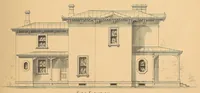 Picture 11 of 16 from Woodward's national architect; containing ... original designs, plans and details, to working scale, for the practical construction of dwelling houses for the country, suburb and village.With full and complete sets of specifications and an estimate of the cost of each design (1869), leaf 185