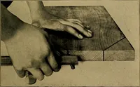 Picture 100 of 249 from Woodwork for the grades, for use in manual training classes; fully illustrated with three hundred half-tone engravings from actual shop practice, and many working drawings of educational shop problems (1913), leaf 114