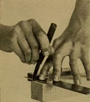 An illustration from Woodwork for the grades, for use in manual training classes; fully illustrated with three hundred half-tone engravings from actual shop practice, and many working drawings of educational shop problems (1913)