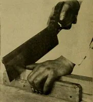 An illustration from Woodwork for the grades, for use in manual training classes; fully illustrated with three hundred half-tone engravings from actual shop practice, and many working drawings of educational shop problems (1913)