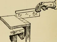 An illustration from Woodwork joints; how they are set out, how made and where used; with four hundred and thirty illustrations and a complete index of eleven hundred references (1921)
