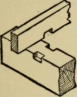 An illustration from Woodwork joints; how they are set out, how made and where used; with four hundred and thirty illustrations and a complete index of eleven hundred references (1921)