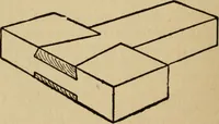 An illustration from Woodwork joints; how they are set out, how made and where used; with four hundred and thirty illustrations and a complete index of eleven hundred references (1921)