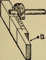 An illustration from Woodwork joints; how they are set out, how made and where used; with four hundred and thirty illustrations and a complete index of eleven hundred references (1921)