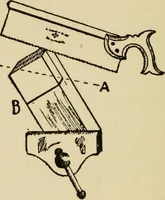 An illustration from Woodwork joints; how they are set out, how made and where used; with four hundred and thirty illustrations and a complete index of eleven hundred references (1921)