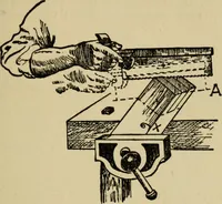 An illustration from Woodwork joints; how they are set out, how made and where used; with four hundred and thirty illustrations and a complete index of eleven hundred references (1921)