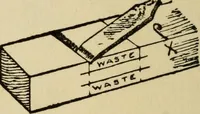 An illustration from Woodwork joints; how they are set out, how made and where used; with four hundred and thirty illustrations and a complete index of eleven hundred references (1921)
