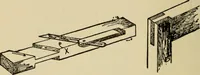 An illustration from Woodwork joints; how they are set out, how made and where used; with four hundred and thirty illustrations and a complete index of eleven hundred references (1921)