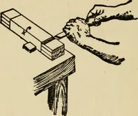 An illustration from Woodwork joints; how they are set out, how made and where used; with four hundred and thirty illustrations and a complete index of eleven hundred references (1921)