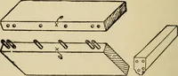 An illustration from Woodwork joints; how they are set out, how made and where used; with four hundred and thirty illustrations and a complete index of eleven hundred references (1921)