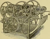 An illustration from Woolen and worsted finishing; a practical manual of instruction in the methods and machinery used in finishing woolen and worsted goods in general, and the processes involved in the special treatment of all types of standard fabrics (1909)