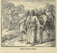 An illustration from Woonspe itakihna. Precept upon precept: tr. into the Dakota language (1889)