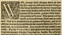 An illustration from The woorke of the excellent philosopher Lucius Annaeus Seneca concerning benefyting : that is too say the dooing, receyuing, and requyting of good turnes (1578)