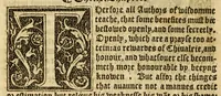 An illustration from The woorke of the excellent philosopher Lucius Annaeus Seneca concerning benefyting : that is too say the dooing, receyuing, and requyting of good turnes (1578)