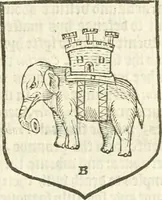 Picture 66 of 329 from Workes of armorie : deuyded into three bookes, entituled, the Concordes of armorie, the Armorie of honor, and of Coates and creastes (1572), leaf 114