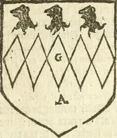 An illustration from Workes of armorie : deuyded into three bookes, entituled, the Concordes of armorie, the Armorie of honor, and of Coates and creastes (1572)