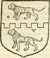 An illustration from Workes of armorie : deuyded into three bookes, entituled, the Concordes of armorie, the Armorie of honor, and of Coates and creastes (1572)