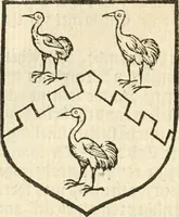 An illustration from Workes of armorie : deuyded into three bookes, entituled, the Concordes of armorie, the Armorie of honor, and of Coates and creastes (1572)