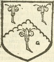 An illustration from Workes of armorie : deuyded into three bookes, entituled, the Concordes of armorie, the Armorie of honor, and of Coates and creastes (1572)