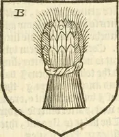 An illustration from Workes of armorie : deuyded into three bookes, entituled, the Concordes of armorie, the Armorie of honor, and of Coates and creastes (1572)