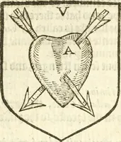 Picture 129 of 329 from Workes of armorie : deuyded into three bookes, entituled, the Concordes of armorie, the Armorie of honor, and of Coates and creastes (1572), leaf 186
