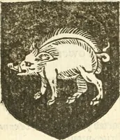 An illustration from Workes of armorie : deuyded into three bookes, entituled, the Concordes of armorie, the Armorie of honor, and of Coates and creastes (1572)