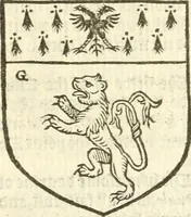 An illustration from Workes of armorie : deuyded into three bookes, entituled, the Concordes of armorie, the Armorie of honor, and of Coates and creastes (1572)